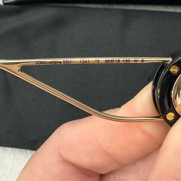 🎆Dior Sunglasses 30 Montaigne Flat Top Black - Picture 7 of 7